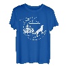 Wolf T-Shirt Mond und Wald Natur Kunst Outdoor-Camping T-Shirt