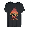 Stay Wild and Free Lagerfeuer Natur Camping Wandern Camper T-Shirt