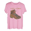 Wanderschuh Shirt Camping Rucksackreisen Outdoor Liebhaber T-Shirt