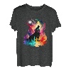 Heulender Wolf Pop Art Wölfe Wolf Liebhaber Abstrakt Wolf Tier T-Shirt