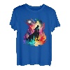 Heulender Wolf Pop Art Wölfe Wolf Liebhaber Abstrakt Wolf Tier T-Shirt
