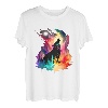 Heulender Wolf Pop Art Wölfe Wolf Liebhaber Abstrakt Wolf Tier T-Shirt