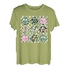 Retro Patricks Day Smile Face Kleeblatt, irisches Kleeblatt, Hippie T-Shirt