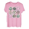 Retro Patricks Day Smile Face Kleeblatt, irisches Kleeblatt, Hippie T-Shirt