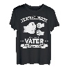 Herren Zweifacher Vater hoch 2 Papa von zwei Kindern Zweifach Papa T-Shirt