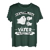 Herren Zweifacher Vater hoch 2 Papa von zwei Kindern Zweifach Papa T-Shirt