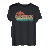 Retro-Lacrosse-Lacrosse-Stick-Silhouette im Used-Look T-Shirt