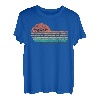 Retro-Lacrosse-Lacrosse-Stick-Silhouette im Used-Look T-Shirt