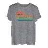 Retro-Lacrosse-Lacrosse-Stick-Silhouette im Used-Look T-Shirt