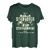 Herren Stiefvater & Stiefsohn Bonus Papa Familie Stiefpapa Spruch T-Shirt