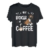 Deutscher Boxer Hund Kaffee Trinken Lustig Geschenk T-Shirt