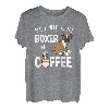 Deutscher Boxer Hund Kaffee Trinken Lustig Geschenk T-Shirt