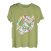 Retro Hippie Blume Blumig Blumenfrieden Zeichen Weltfrieden T-Shirt