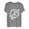 Retro Hippie Blume Blumig Blumenfrieden Zeichen Weltfrieden T-Shirt