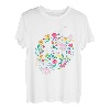 Retro Hippie Blume Blumig Blumenfrieden Zeichen Weltfrieden T-Shirt