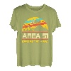 Retro Area UFO 51 Außerirdische Galaxie Raumschiff Astronaut T-Shirt