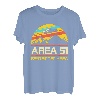 Retro Area UFO 51 Außerirdische Galaxie Raumschiff Astronaut T-Shirt