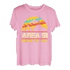 Retro Area UFO 51 Außerirdische Galaxie Raumschiff Astronaut T-Shirt