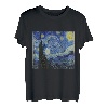Starry Nigh Van Goght Sternennacht Kunst Aquarellfarben T-Shirt