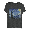 Starry Nigh Van Goght Sternennacht Kunst Aquarellfarben T-Shirt