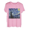 Starry Nigh Van Goght Sternennacht Kunst Aquarellfarben T-Shirt