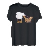Pelican Tries to Eat Capybara Lustig Niedlich Kawaii Meme T-Shirt