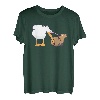 Pelican Tries to Eat Capybara Lustig Niedlich Kawaii Meme T-Shirt