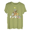Hundebaum Weihnachten Nett Familien Geschenk Mädchen Jungen T-Shirt