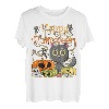 Happy Halloween Kawaii schwarze Katzen Kürbis Monster Katzenliebhaber T-Shirt