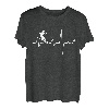 Ski Herzschlag Skipiste Skilanglauf Wintersport Geschenk T-Shirt