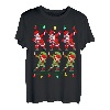 Dabbing Weihnachtsmann- und Elfenlichter, für Kinder, Mädchen, Jungen, Weihnachten T-Shirt