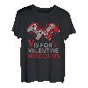 V is for Video Games Valentinstag Gamer Männer Jungen T-Shirt