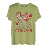V is for Video Games Valentinstag Gamer Männer Jungen T-Shirt