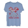 V is for Video Games Valentinstag Gamer Männer Jungen T-Shirt
