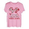 V is for Video Games Valentinstag Gamer Männer Jungen T-Shirt