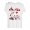V is for Video Games Valentinstag Gamer Männer Jungen T-Shirt