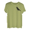 Dohle Krähe Schwarzer Heimischer Vogel Tier Illustration T-Shirt