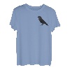 Dohle Krähe Schwarzer Heimischer Vogel Tier Illustration T-Shirt
