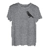 Dohle Krähe Schwarzer Heimischer Vogel Tier Illustration T-Shirt