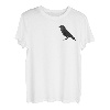 Dohle Krähe Schwarzer Heimischer Vogel Tier Illustration T-Shirt