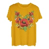 Rote Mohnblumen Blumen Vintage Ukrainischen Wyschywanka-Stil T-Shirt