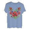 Rote Mohnblumen Blumen Vintage Ukrainischen Wyschywanka-Stil T-Shirt