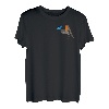 Rotkehlchen mit Schmetterling Vogel Tierfreund Biologen T-Shirt