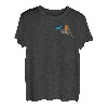 Rotkehlchen mit Schmetterling Vogel Tierfreund Biologen T-Shirt