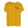 Rotkehlchen mit Schmetterling Vogel Tierfreund Biologen T-Shirt