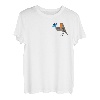 Rotkehlchen mit Schmetterling Vogel Tierfreund Biologen T-Shirt