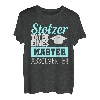 Stolzer Vater Master Absolvent Geschenke | Masterabschluss T-Shirt