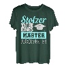 Stolzer Vater Master Absolvent Geschenke | Masterabschluss T-Shirt