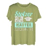 Stolzer Vater Master Absolvent Geschenke | Masterabschluss T-Shirt