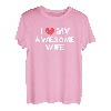 Herren Ehemann I Love My Awesome Wife Design T-Shirt